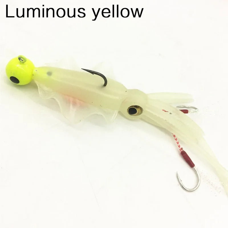 Jig Hook Hand Hook Luminous Squid Bait Simulation