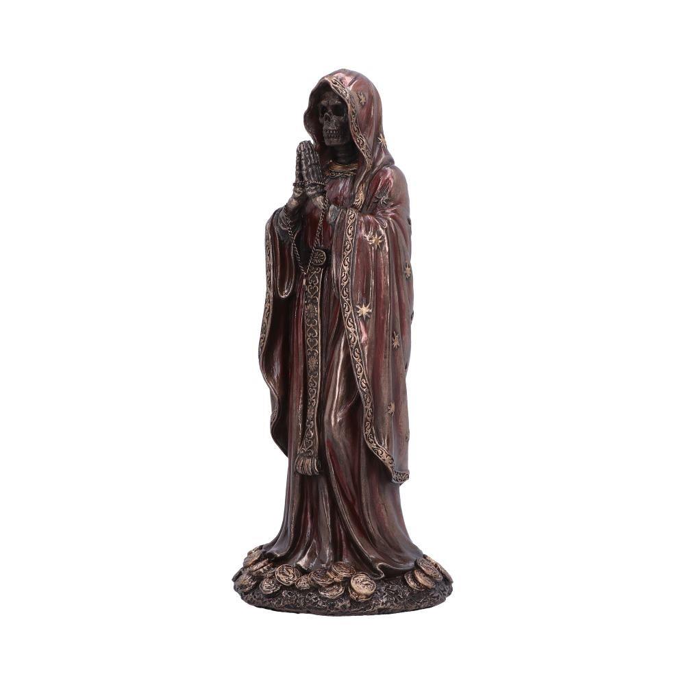 Santa Muerte Bronze Figurine Santisima Muerte Statue 19cm Mexican Folk Saint Ornament