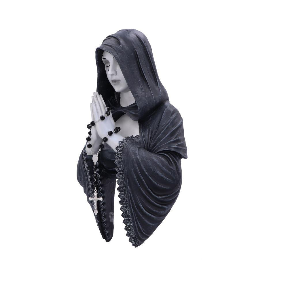 Gothic Prayer Nun Wall Plaque Witchy Hanging Dark Fallen Angel Figurine Art Decor