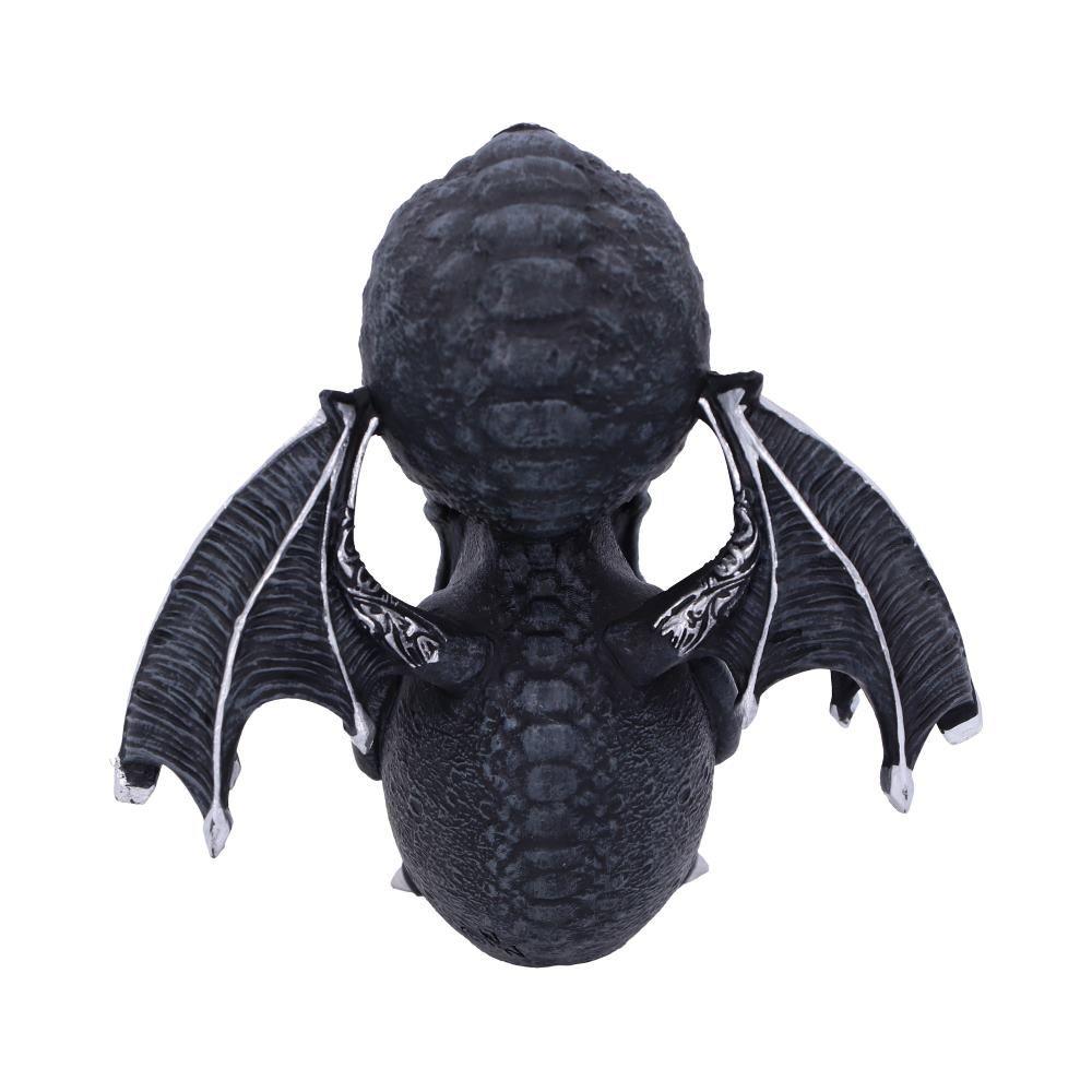 Cute Cthulhu Figurine 10.5cm | Gothic Mythical Creature Ornament | Winged Resin Decor