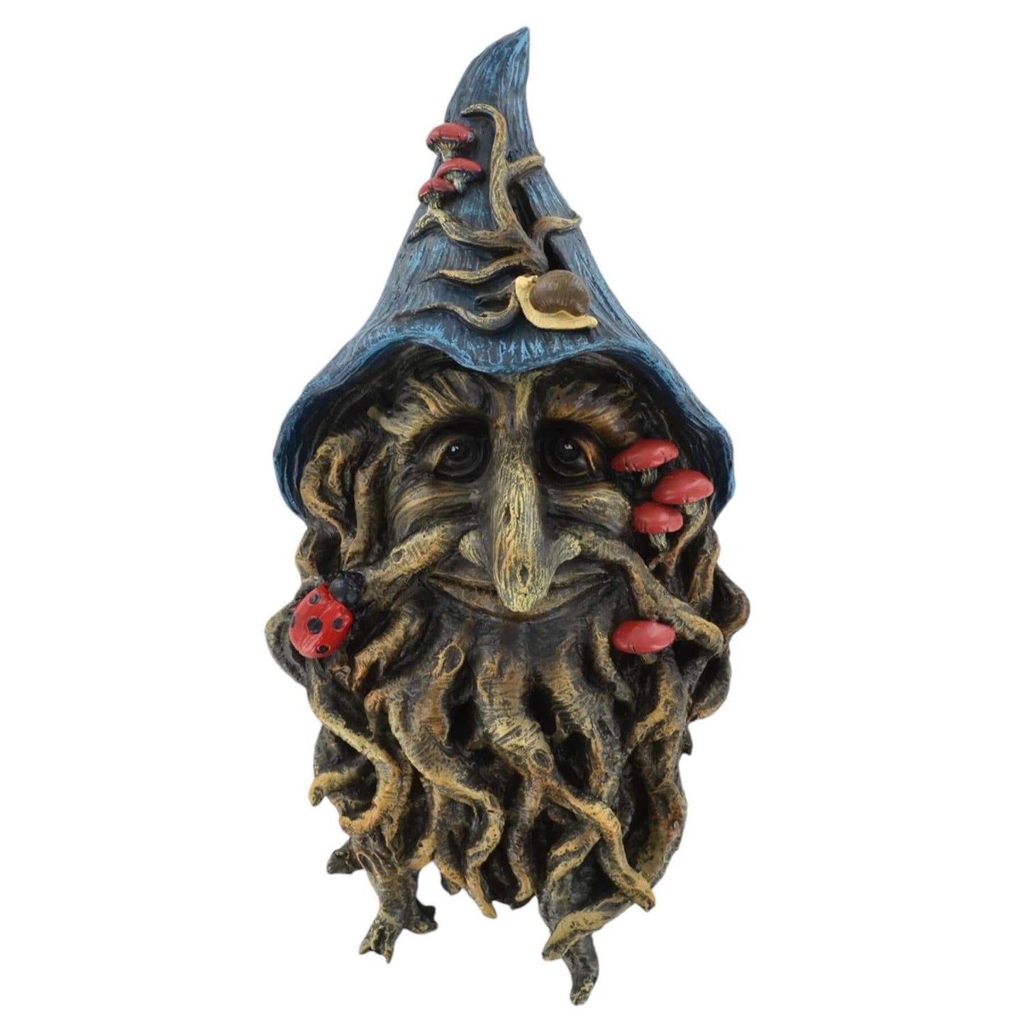 Whimsical Tree Wizard Garden Wall Plaque - Resin Woodland Decor, 31x15 cm