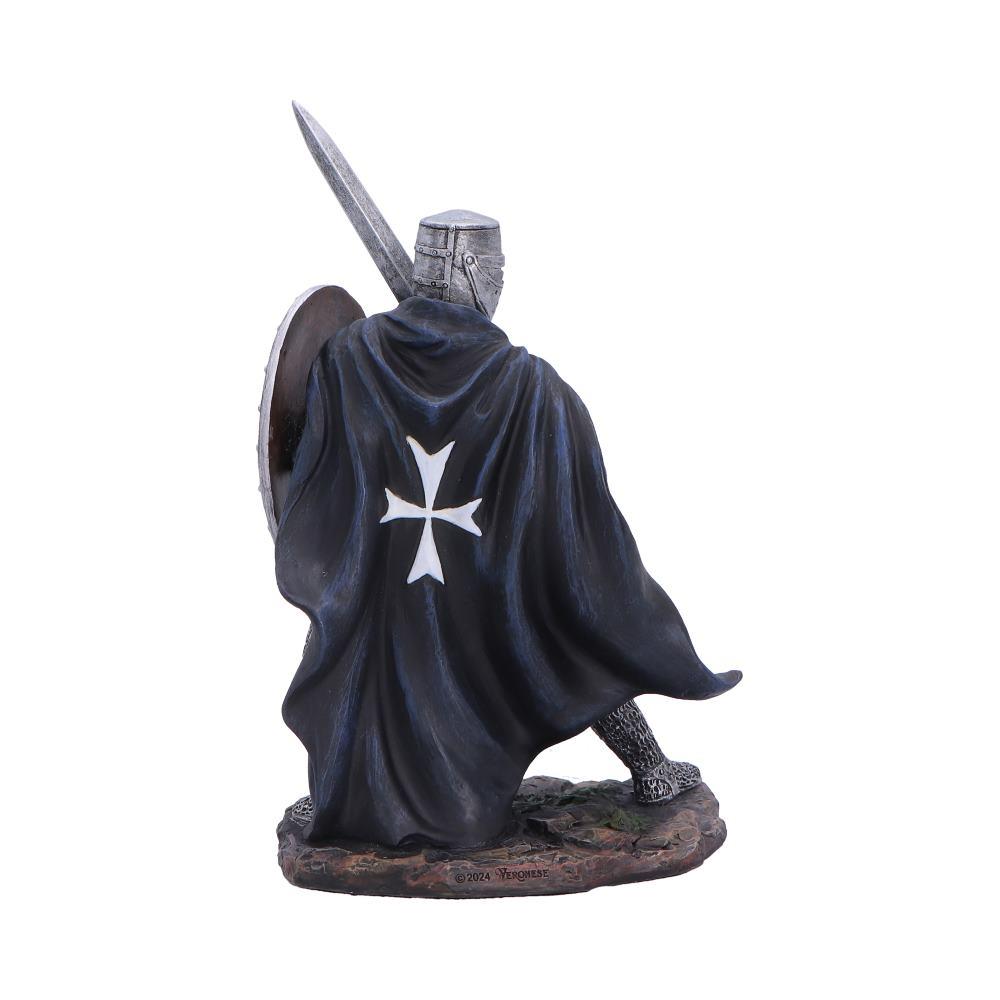 Dark Templar Knight Statue Figurine Ornament Medieval Crusader Sword Shield