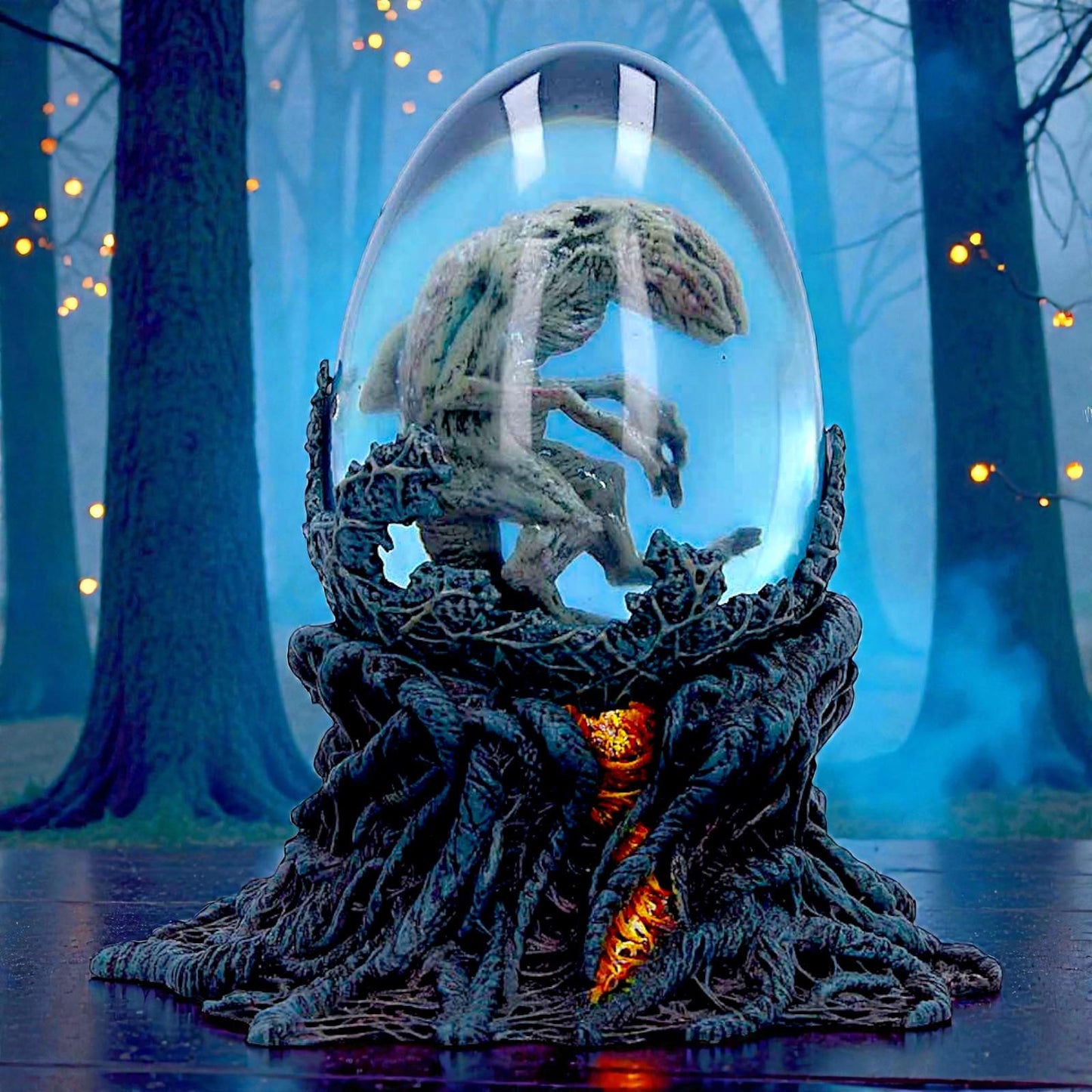 Official Stranger Things Demodog Trinket Box Collectible Glass Dome Si Fi Display