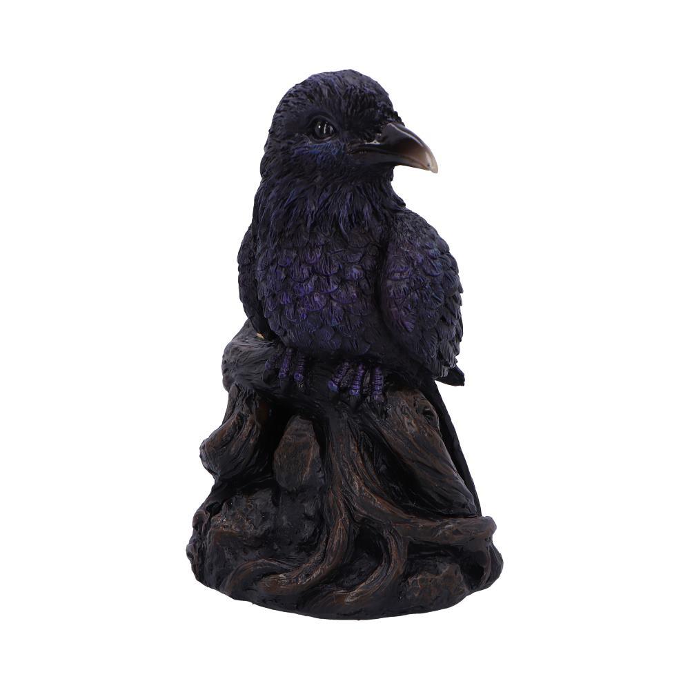 Gothic Raven Incense Burner Mystical Backflow Cone Holder Dark Halloween Art