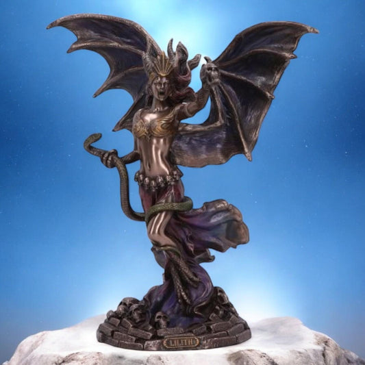 Lilith The First Wife Figurine Mythology Bronze Fantasy Ornament Collectable Decor