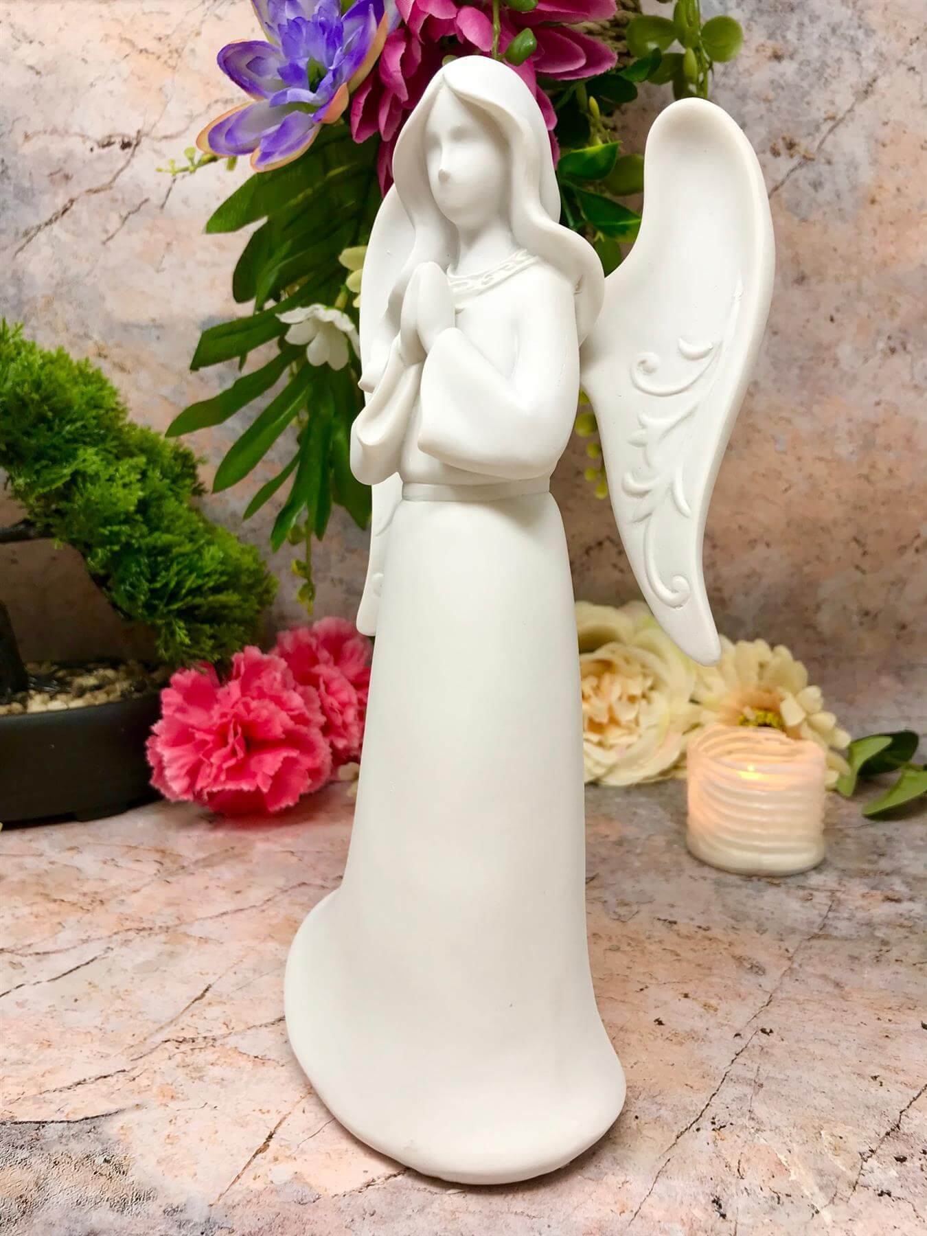 Guardian Praying Angel Figurine Cherub Statue Ornament Sculpture Home Decoration