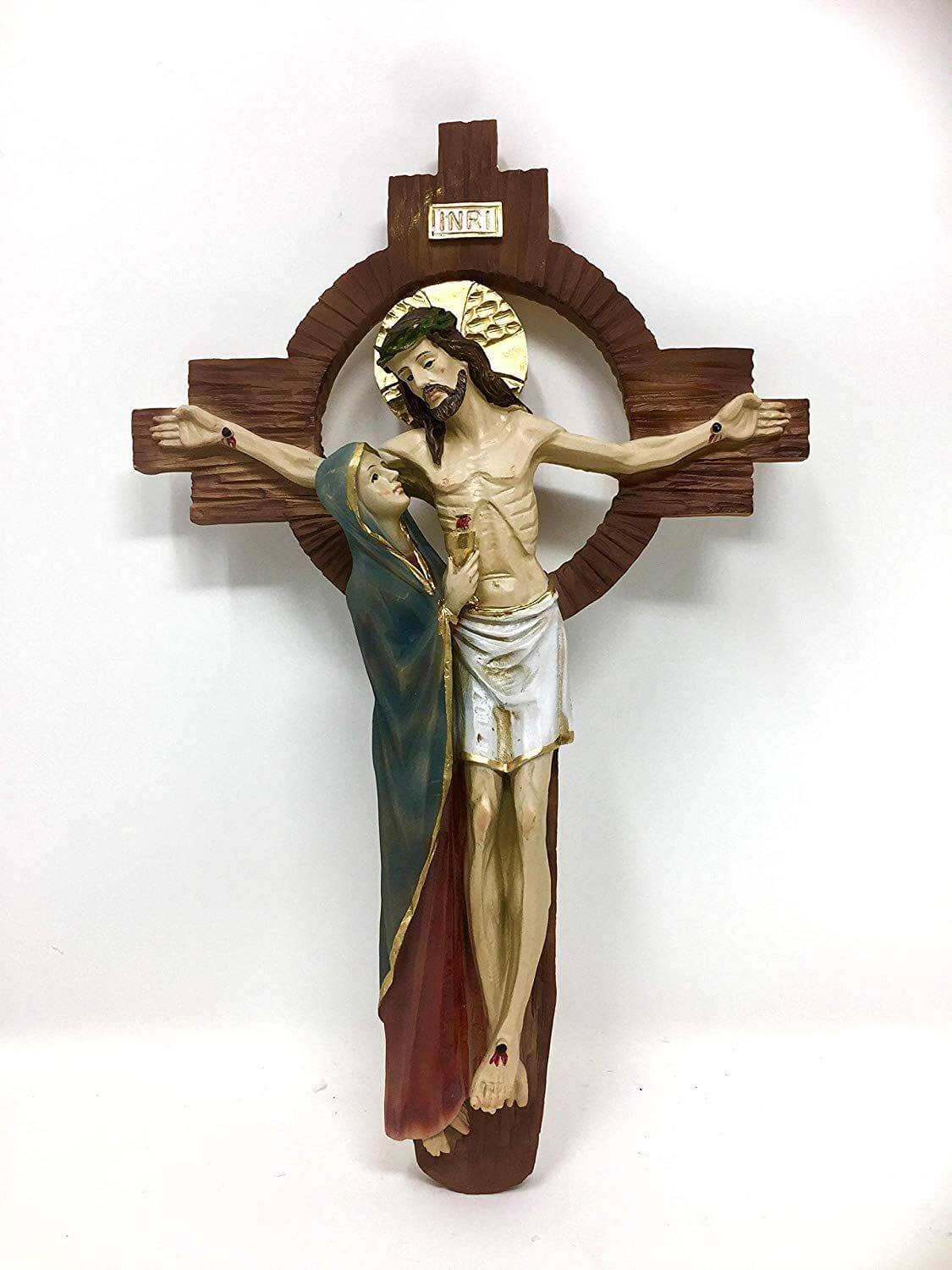 The Crucifixion of Christ Crucifix Hanging Wall Plaque Cross Jesus Christ Religious Ornament Worship