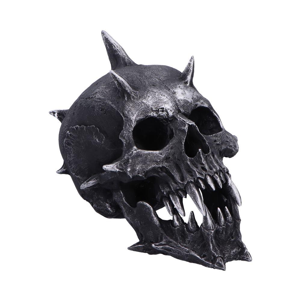 Gothic Spiked Demon Skull Figurine Fanged Horror Decor Halloween Scary  Statue