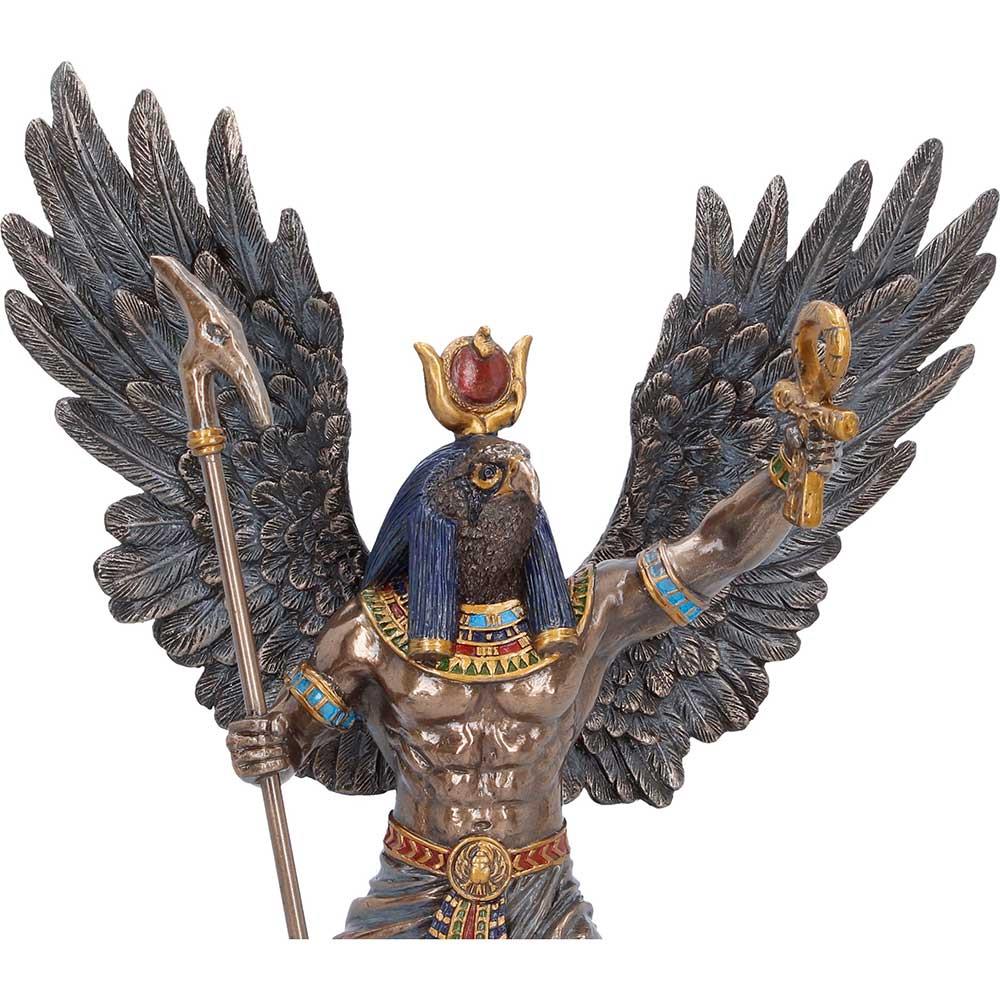 Ra Egyptian Sun God Statue Figurine Ornament Sculpture Winged Deity Mythology Decor