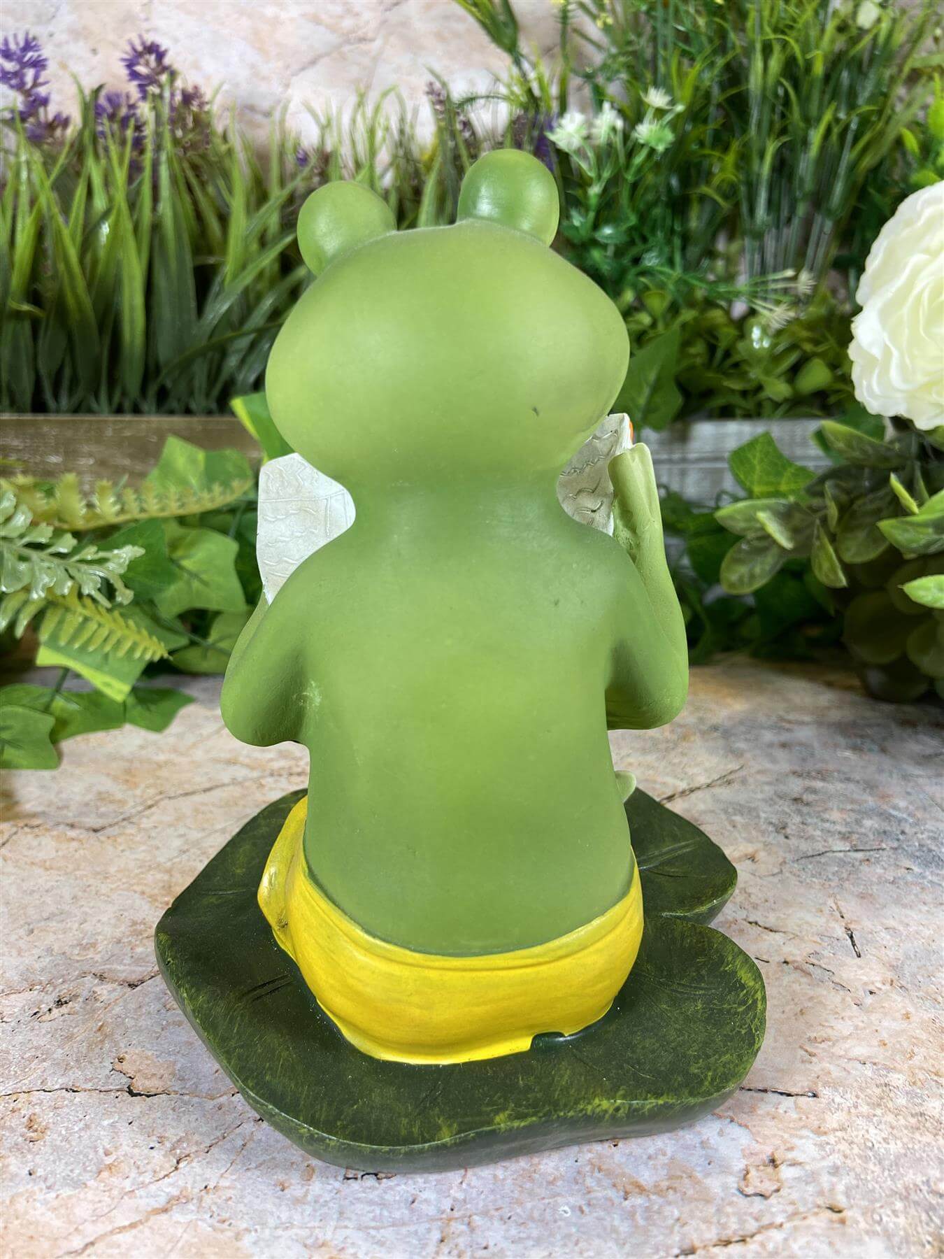 Hilarious Resin Frog Reading Book 15.5 cm Tall Garden Ornament Patio Decor-Osiris Craftworks