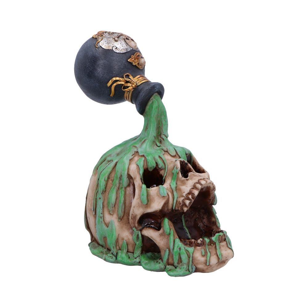 Toxic Waist Gothic  Skull Figurine Fantasy Horror Statue Home Decor Ornament