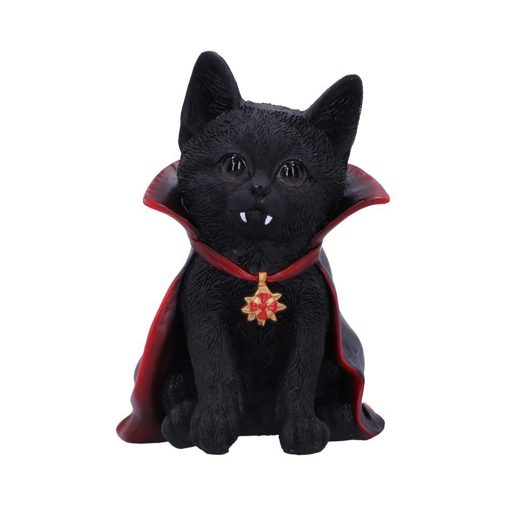 Gothic Vampire Black Cat Figurine Halloween Collectible Spooky Home Decor  Ornament