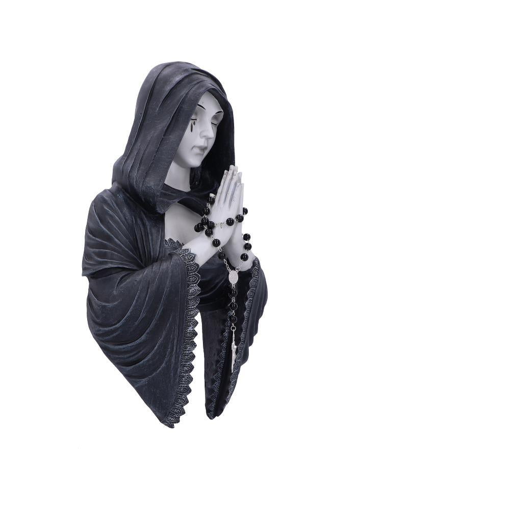 Gothic Prayer Nun Wall Plaque Witchy Hanging Dark Fallen Angel Figurine Art Decor