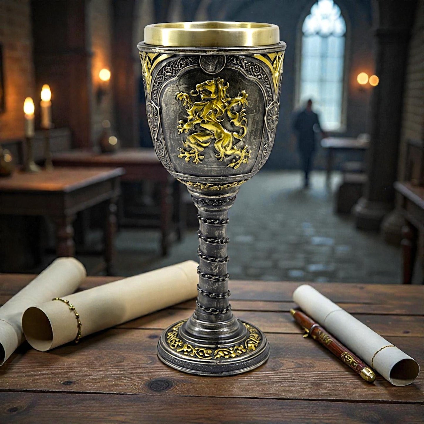Medieval Knight Goblet Chalice Gothic Drinking Cup Viking Templar Ornament