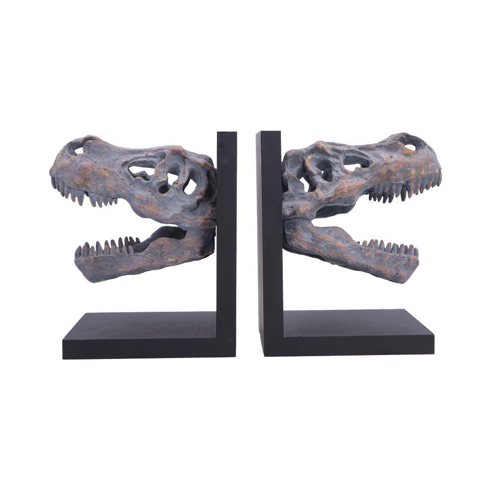 Tyrannosaurus Rex Skull Bookends Dinosaur Skeleton Display Jurassic Decor