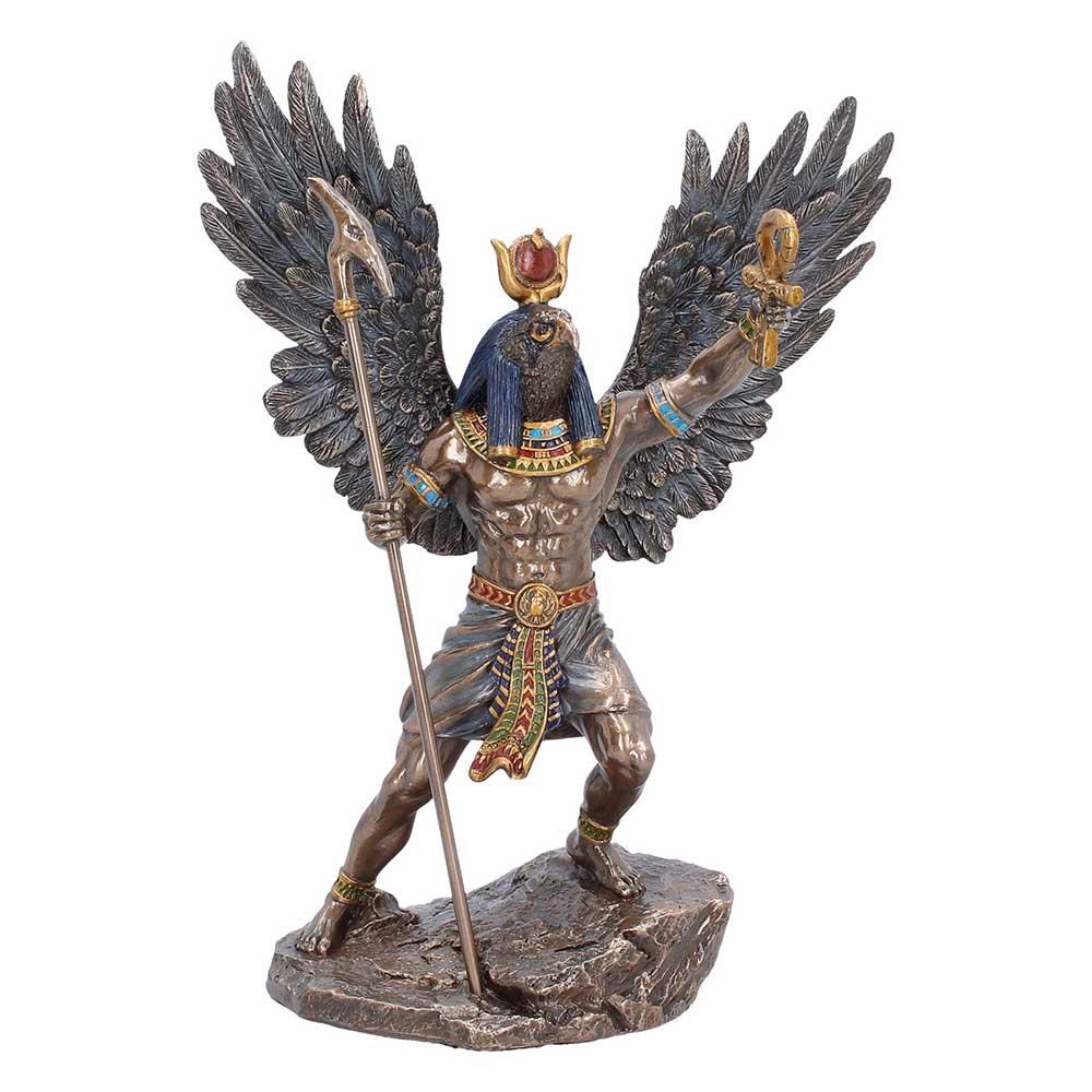 Ra Egyptian Sun God Statue Figurine Ornament Sculpture Winged Deity Mythology Decor