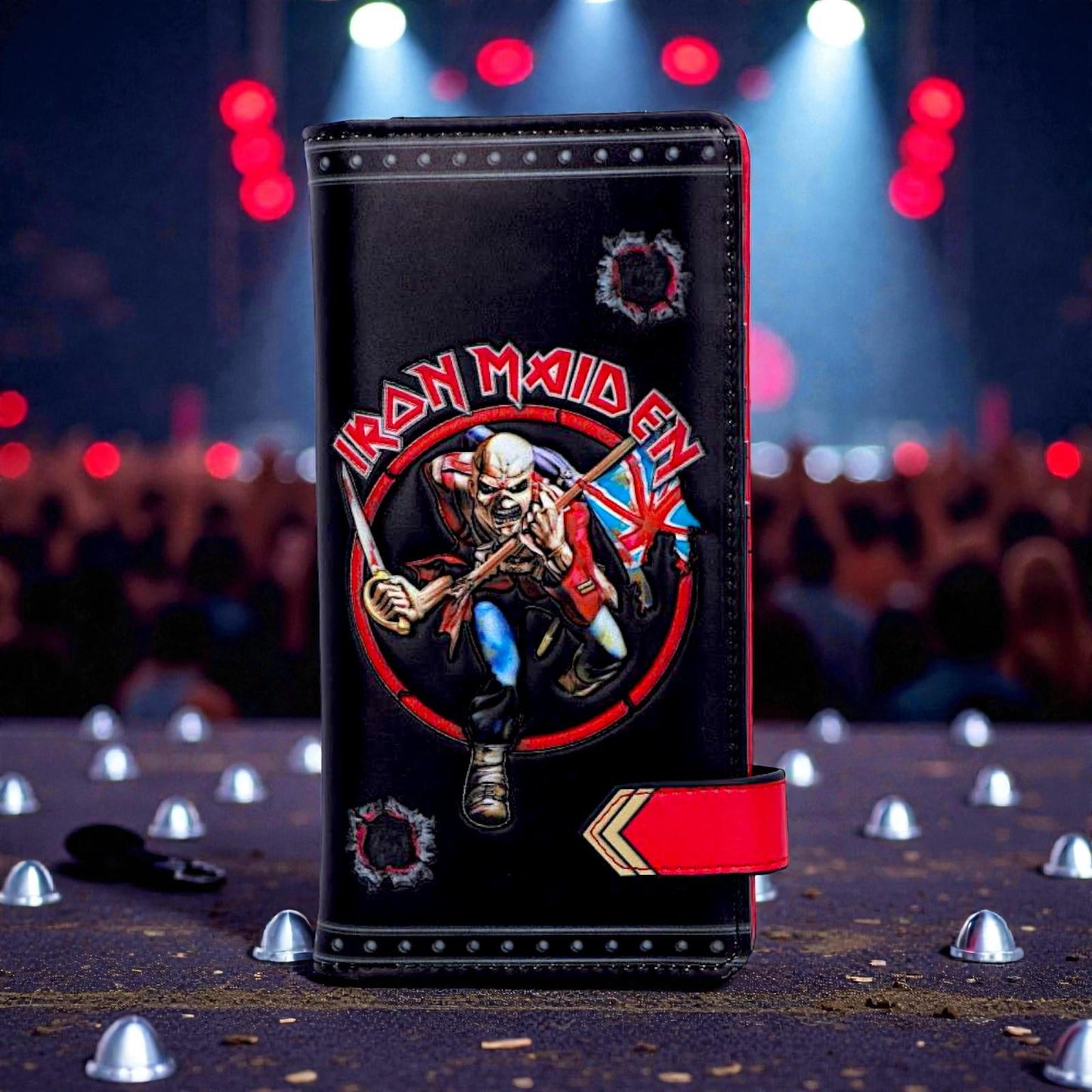 Iron Maiden Eddie Trooper Embossed Wallet Purse Metal Band Gift Merchandise