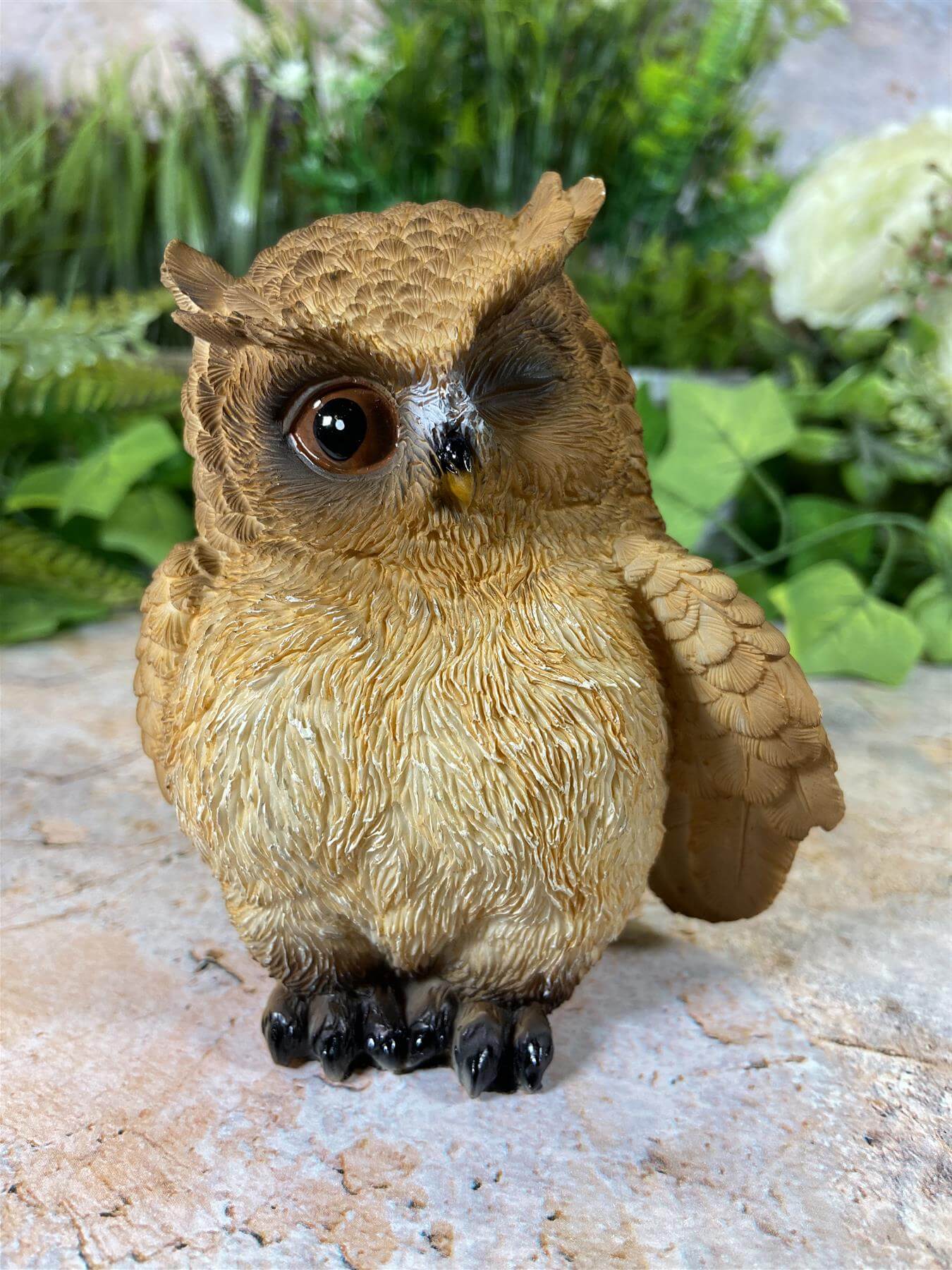 Hilarious Owl Resin Garden Ornament Home Decoration Lawn Decor