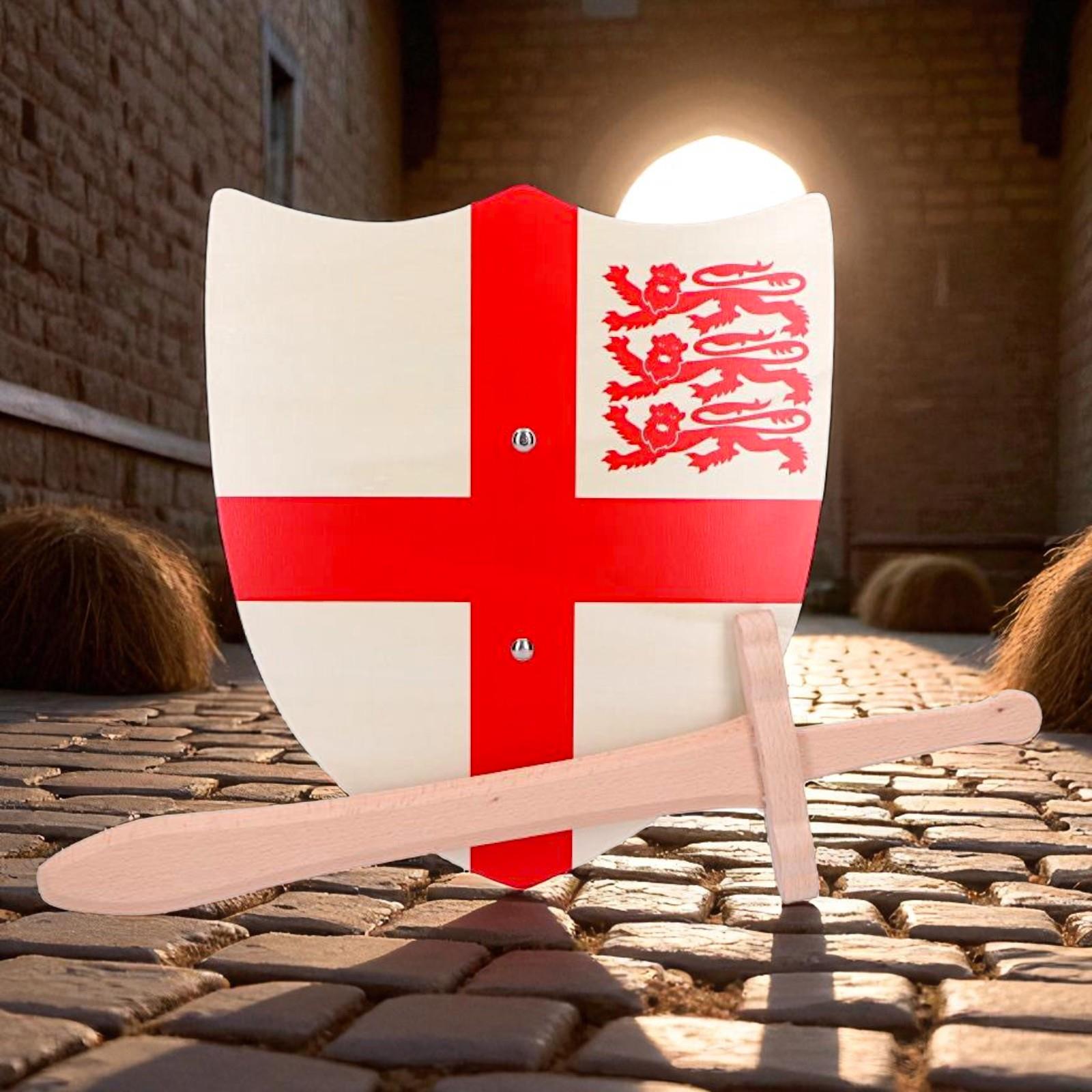Medieval St. George Shield & Sword Knight Set