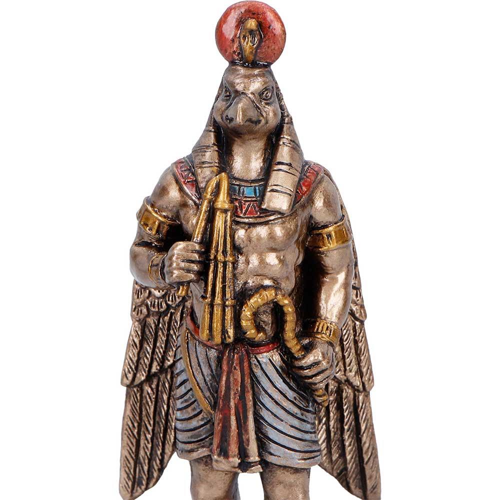 Small Ra Sun God Mini Figurine Egyptian Mythology Statue Ancient Egypt Decor