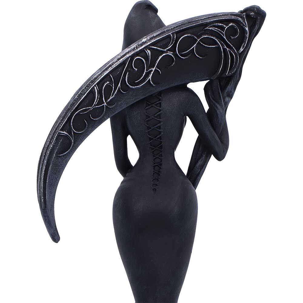 Femme Fatale Reaper Statue Gothic Hooded Female Scythe Dark Angel Ornament Fantasy Decor