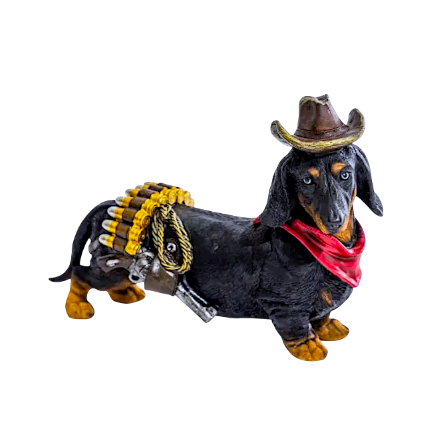 Deputy Dog Dachshund Ornament Cowboy Western Figurine Home Decor Gift
