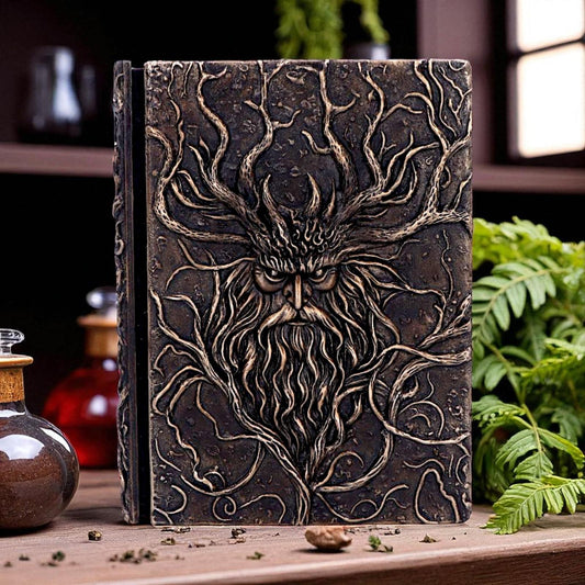Mystical Green Man Journal Forest Spirit Spell Book Wiccan Pagan Witchcraft