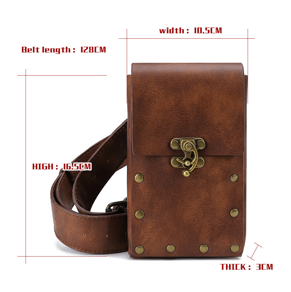 Women's Steampunk Retro One Shoulder Messenger Bag