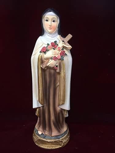 Saint Teresa of Jesus Statue Catholic Saint Sculpture Religious Ornament Figurine