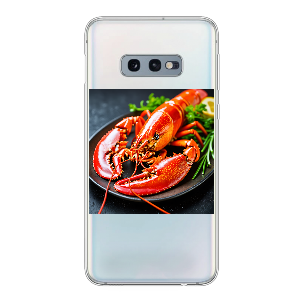 Food Back Printed Transparent Soft Phone Case