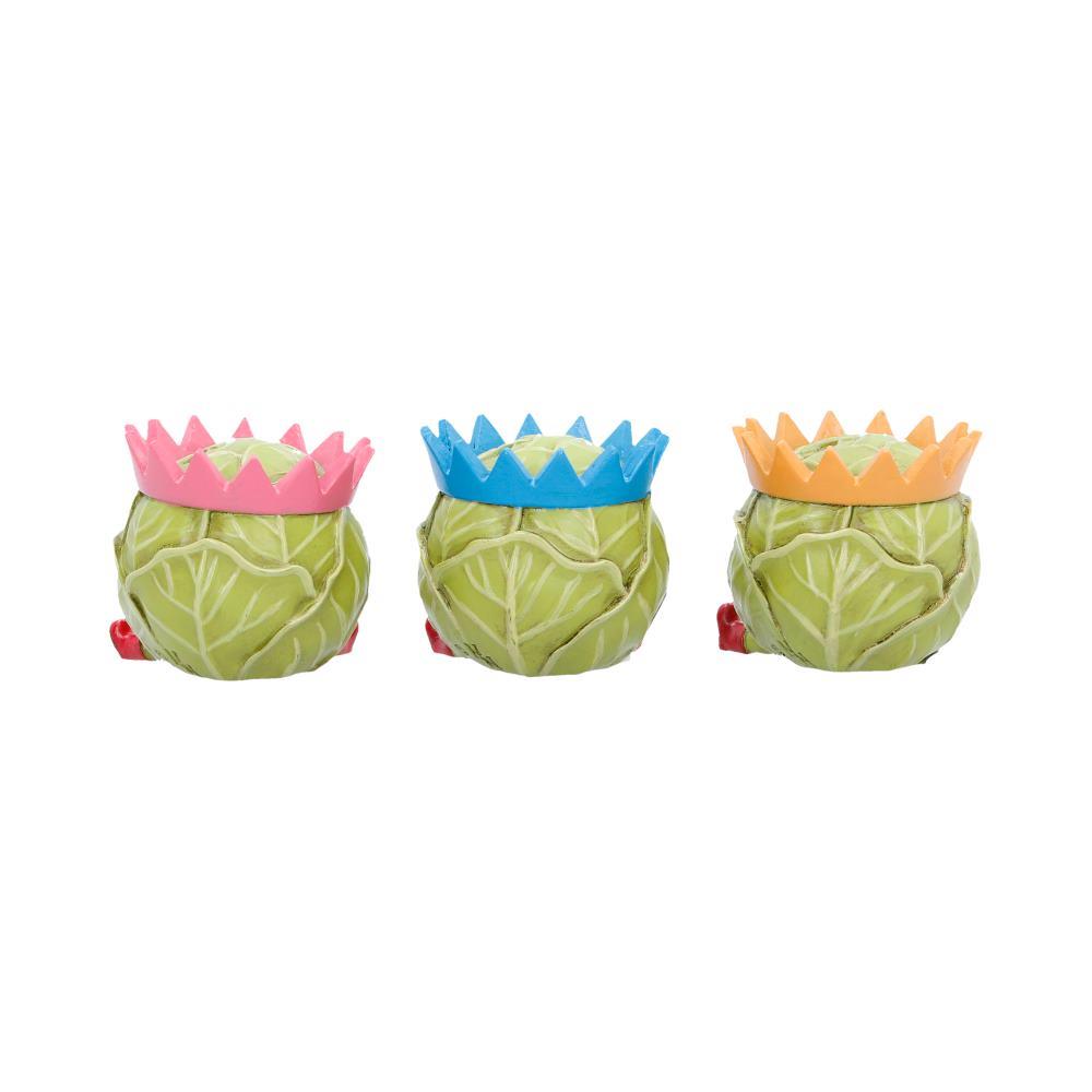 Three Wise Sprouts Crowned Figurines Novelty Christmas Ornament Cute Gift