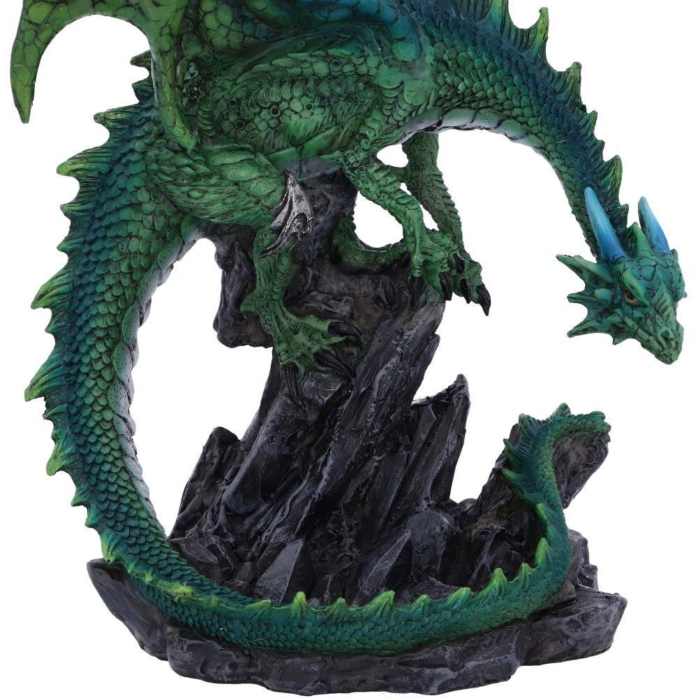 Mythical Green Dragon Sculpture – Expertly Crafted Fantasy Collectible Statue 21cm