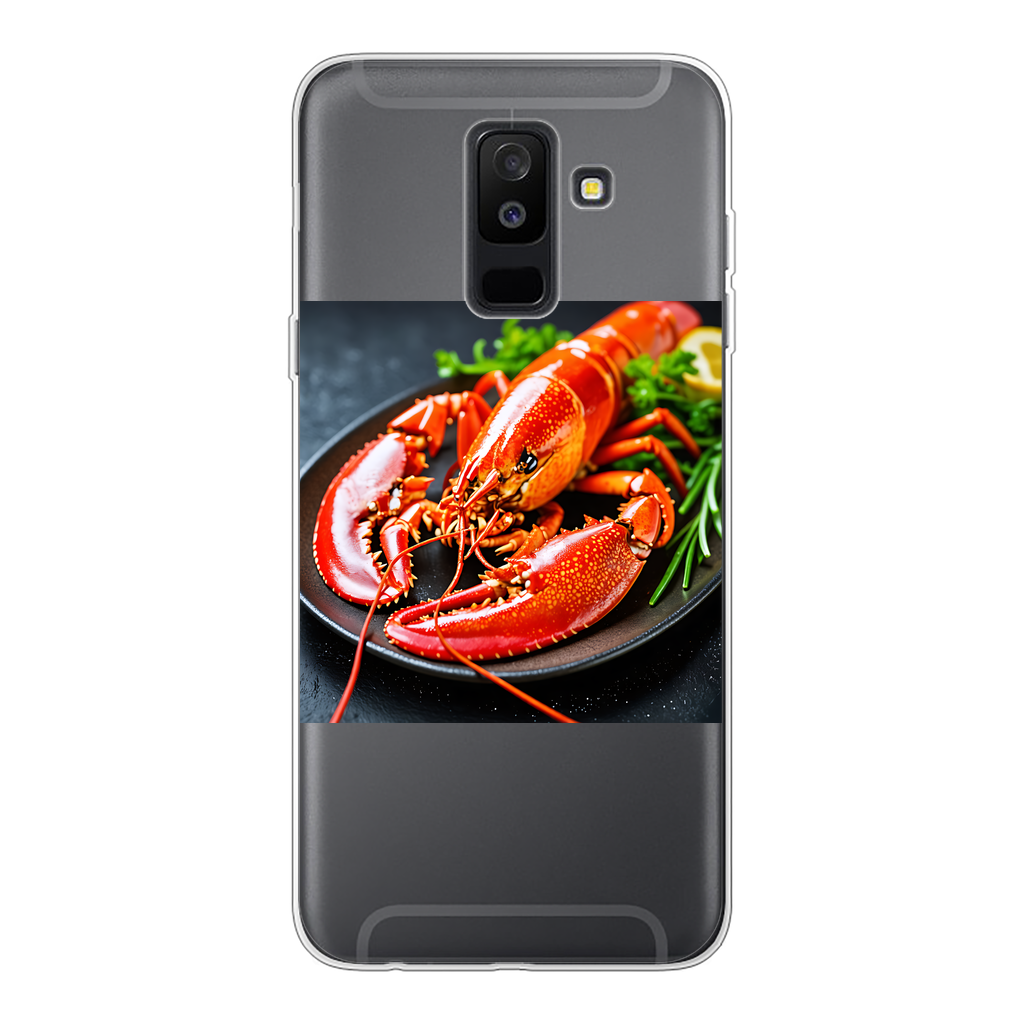 Food Back Printed Transparent Soft Phone Case