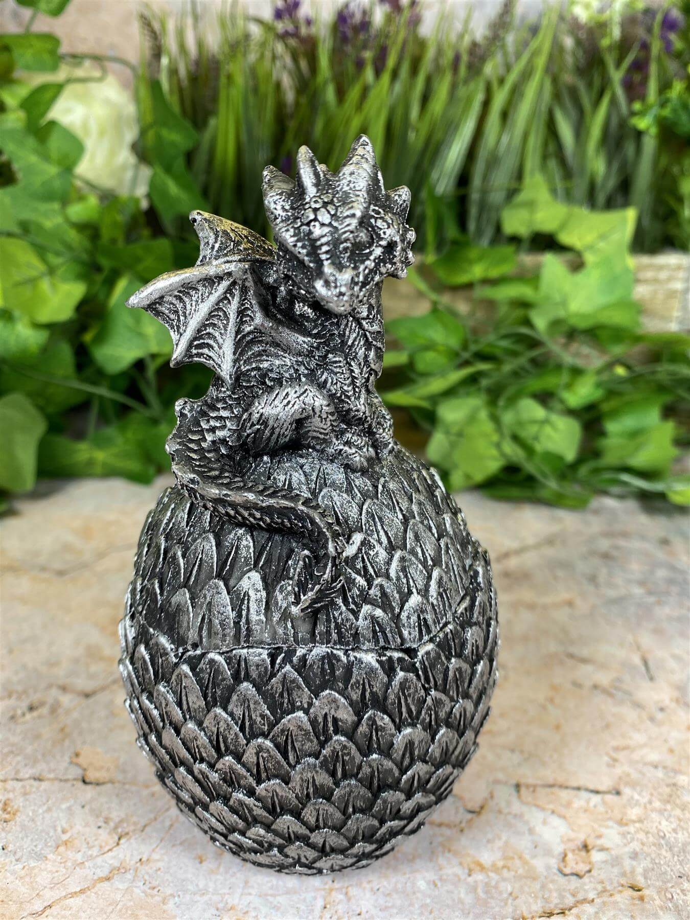 Dragon Trinket Box Figurine | Mystical Resin Storage | Fantasy Decorative Box | Mythical Creature Keepsake | Boxed Dragon Statue