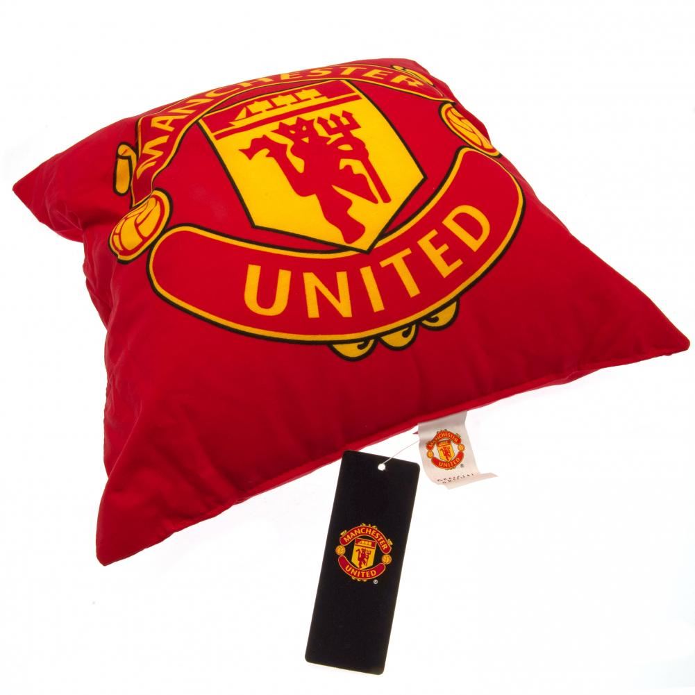 Manchester United FC Cushion  Supporter Memorabilia Pillow Club Logo Gift Idea