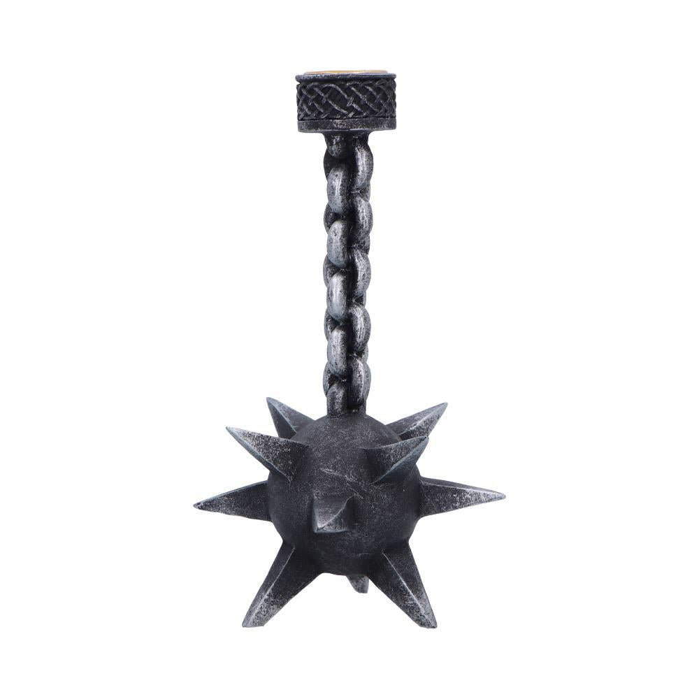 Gothic Horror Candle Holder Meteor Mace Fantasy Medieval Halloween Ornament