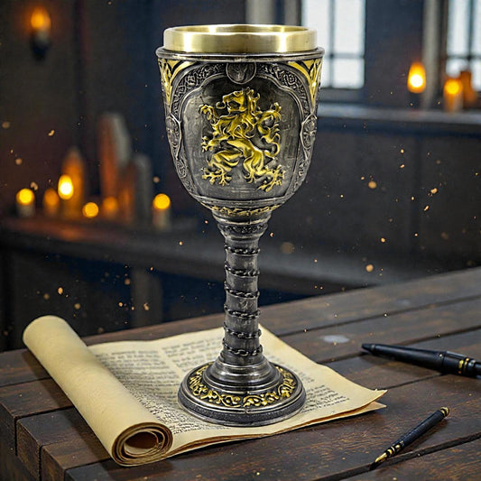 Medieval Knight Goblet Chalice Gothic Drinking Cup Viking Templar Ornament