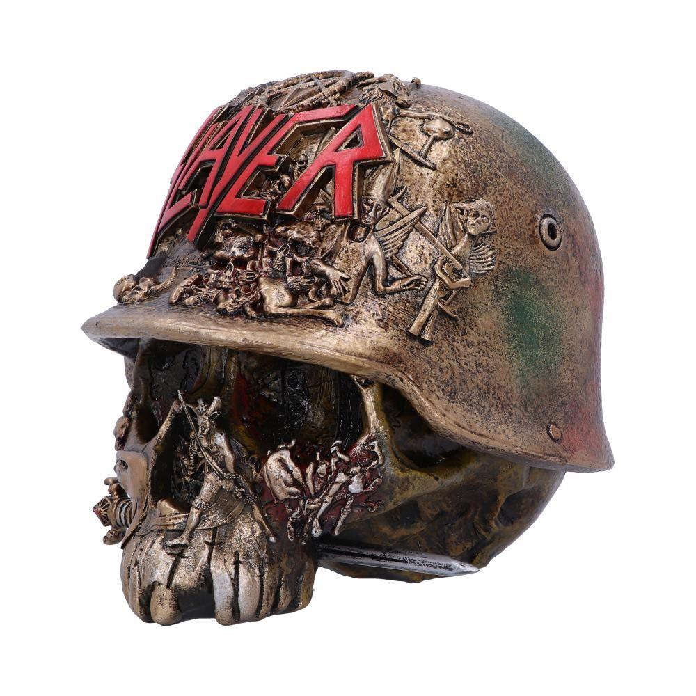 Official Slayer Skull Trinket Box | Eagle Helmet Logo Design | Gothic Resin Collectible 17.5cm