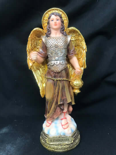 Archangel Zadkiel Statue Religious Figurine Sculpture Ornament Angel of Freedom Statue