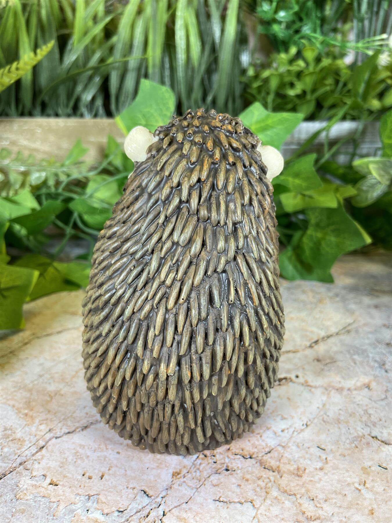 Whimsical Hedgehog Garden Ornament Handmade Resin Figurine Home Decor-Osiris Craftworks