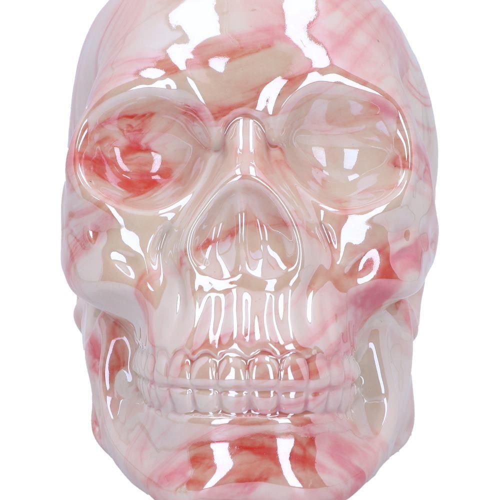 Pink Gothic Skull Ornament Fantasy Home Decor Statue Halloween Horror Figurine