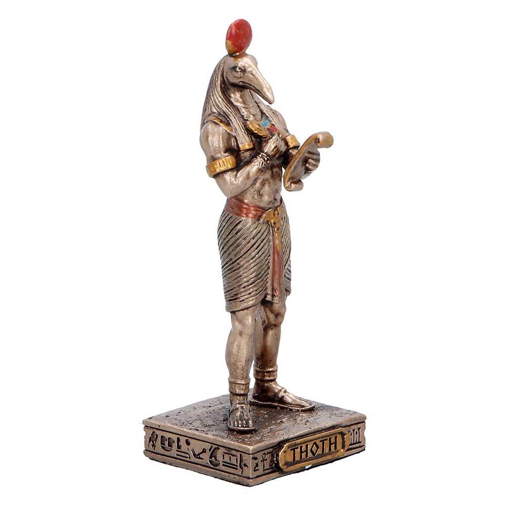 Small Thoth Egyptian God Mini Figurine Wisdom Knowledge Deity Statue Decor