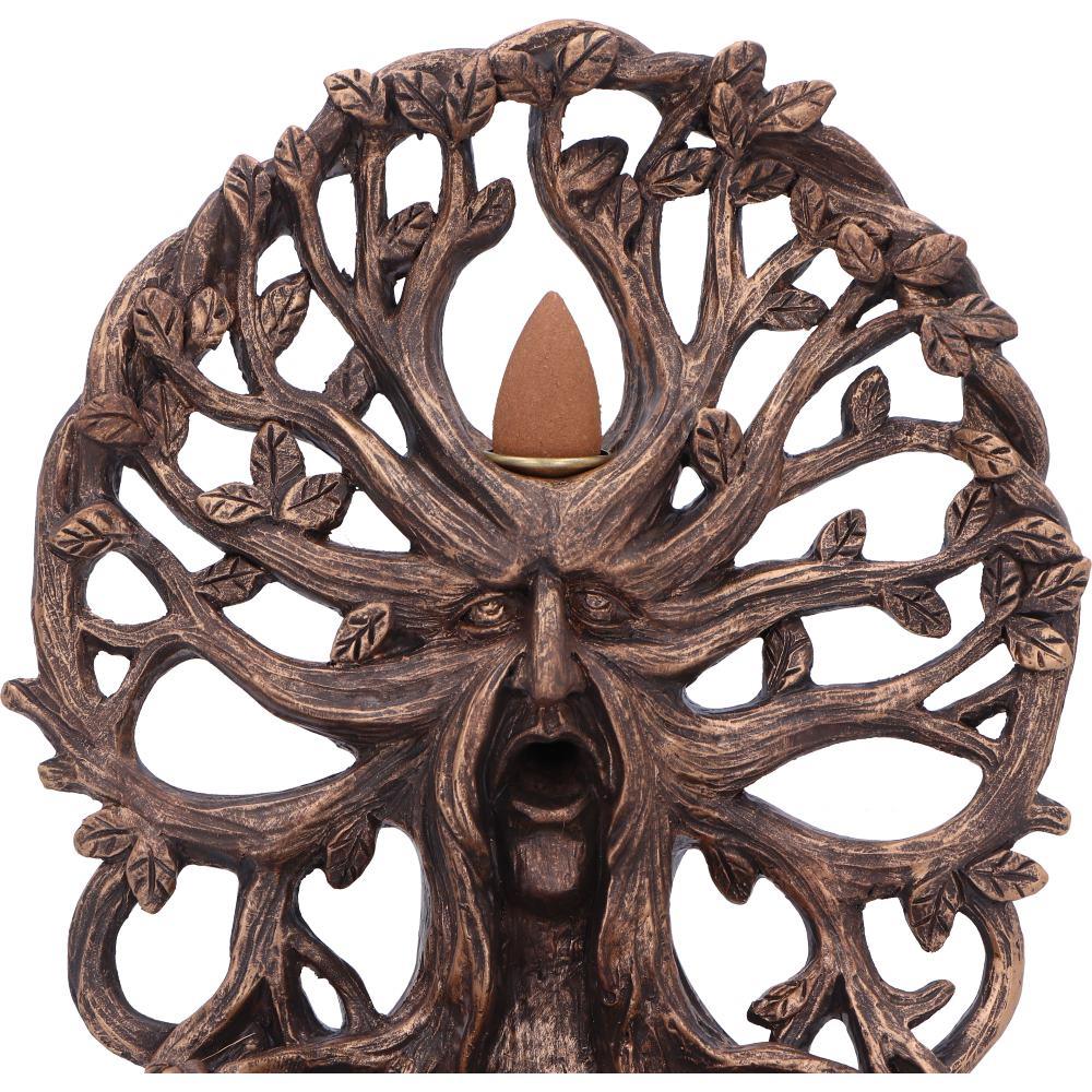 Mystical Forest God Backflow Incense Holder Pagan Nature Spirit Woodland