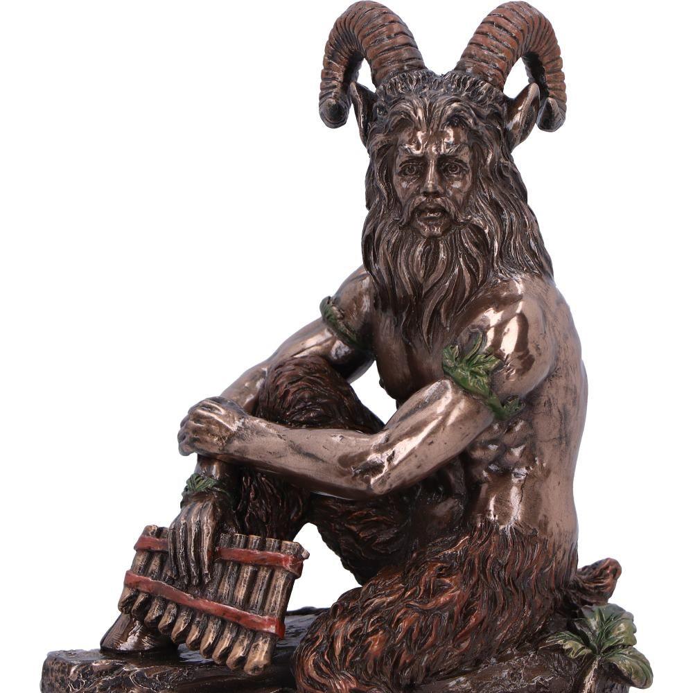 Pan God of Nature Figurine Greek Mythology Decor, Pagan Statue, Mythical Collectible