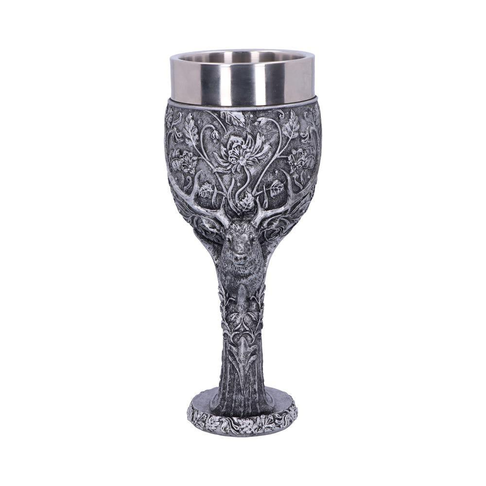 Celtic Stag Head Goblet Monarch of the Glen Chalice Pagan Gothic Altar Wine Cup