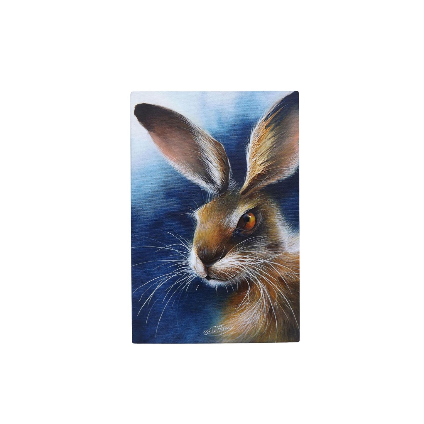 HARE Ceramic Art Tile by D. Finney – 30x20 cm, Ready to Hang, Beautiful Gift