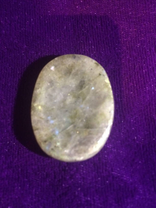 Labradorite Thumb Stone Crystal Reiki Healing Meditation