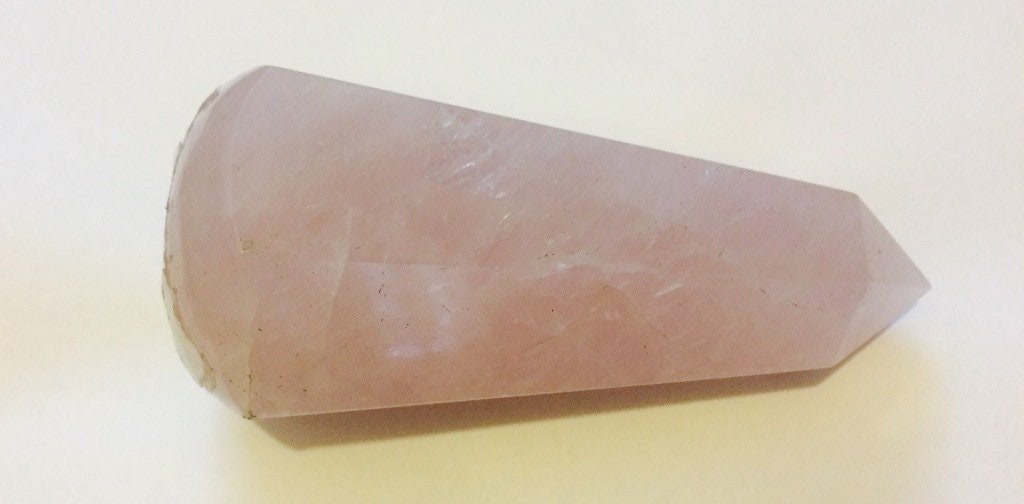 Baguette de chakra en cristal de quartz rose de 1ère qualité pour la guérison par le Reiki