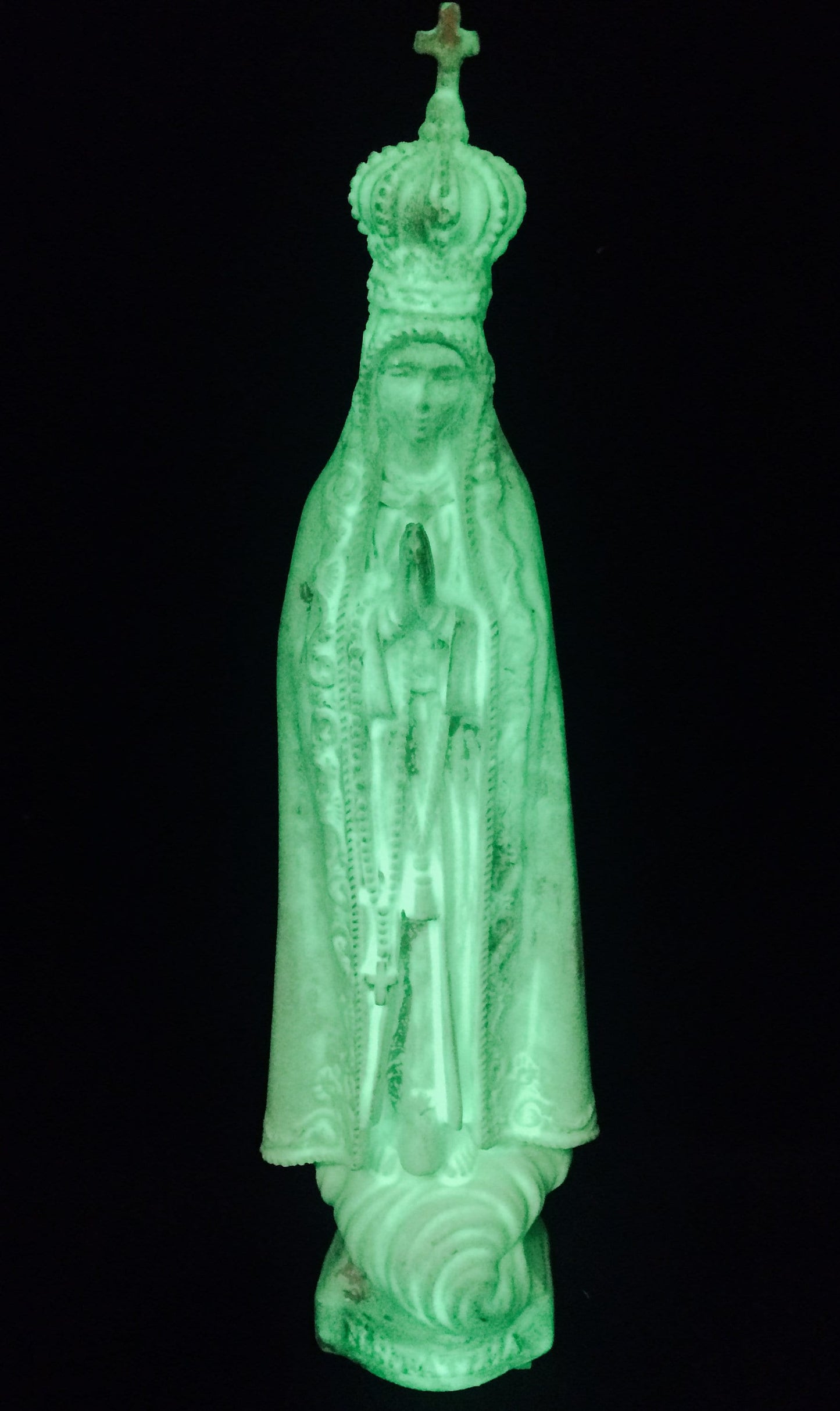 Glow in the Dark Blessed Virgin Mary Our Lady of Fatima Statue Luminous Ornament Figurine for Home or Chapel-Osiris Craftworks