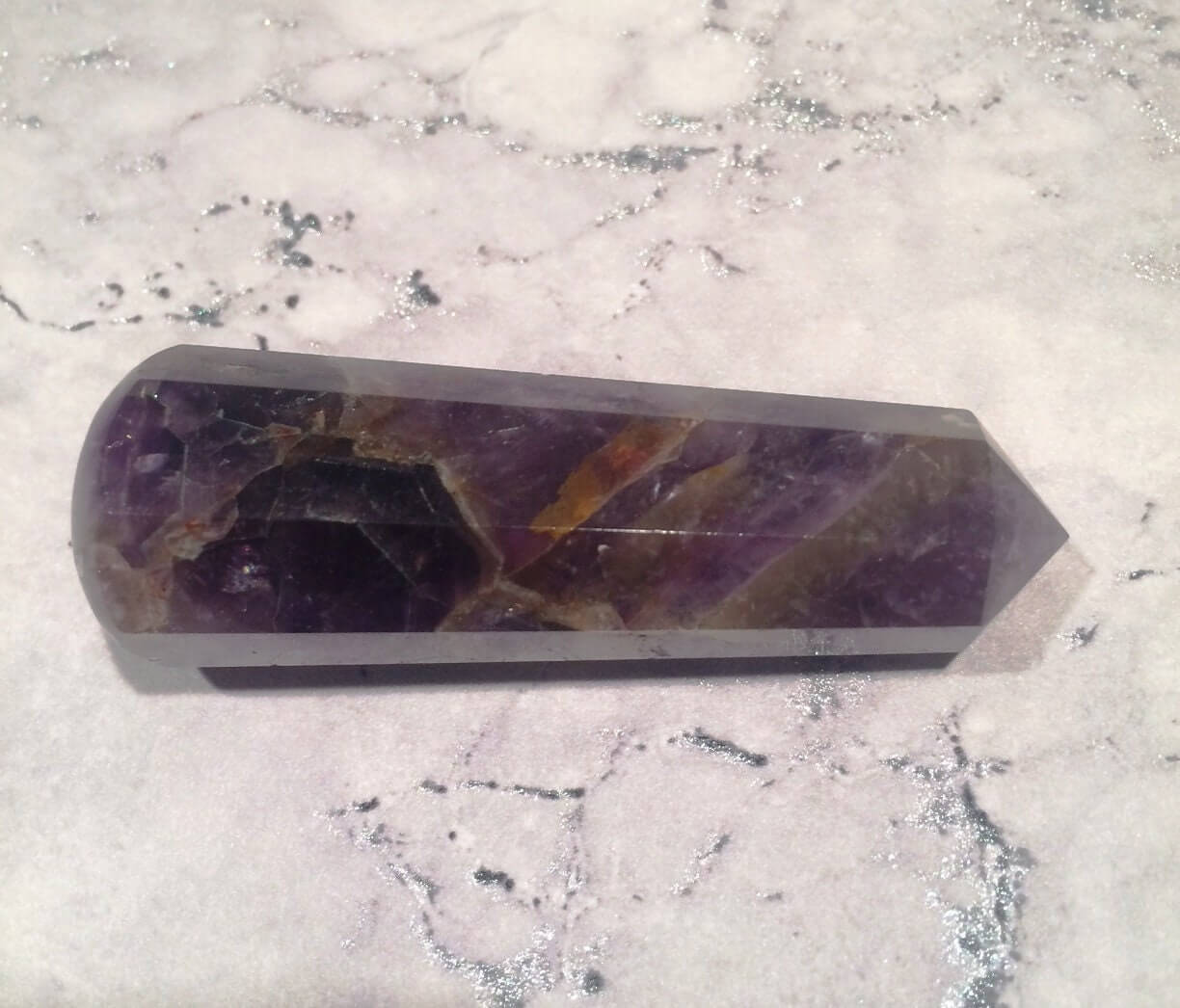 Small Amethyst Wand Reiki Crystal Healing Great Aid for Meditation or Spirituality Enhancer